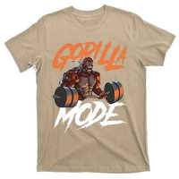 Gorilla Mode Gym Beast Workout Weights Lifting Power Gift T-Shirt