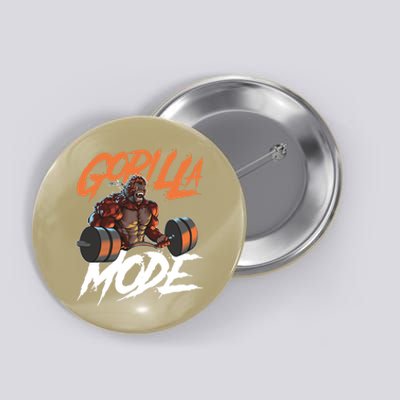 Gorilla Mode Gym Beast Workout Weights Lifting Power Gift Button