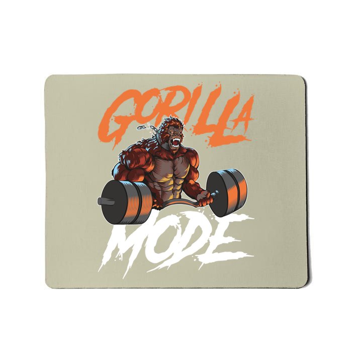 Gorilla Mode Gym Beast Workout Weights Lifting Power Gift Mousepad