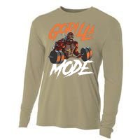 Gorilla Mode Gym Beast Workout Weights Lifting Power Gift Cooling Performance Long Sleeve Crew