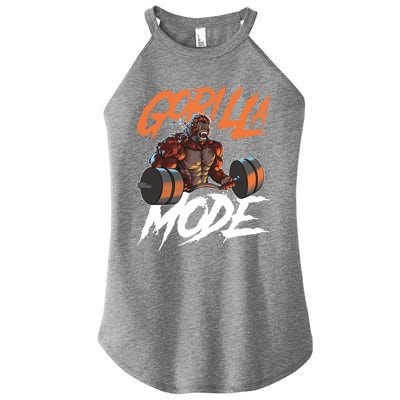 Gorilla Mode Gym Beast Workout Weights Lifting Power Gift Women's Perfect Tri Rocker Tank