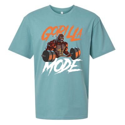 Gorilla Mode Gym Beast Workout Weights Lifting Power Gift Sueded Cloud Jersey T-Shirt