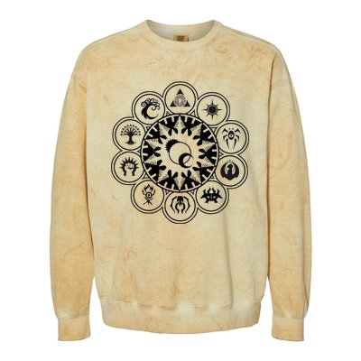 Gathering Magic Guild For Magic Lover Colorblast Crewneck Sweatshirt