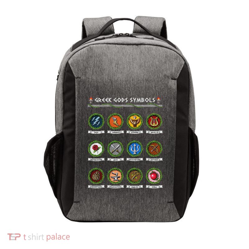 Greek Mythology Gods Symbols Ancient Greece Goddesses Vector Backpack