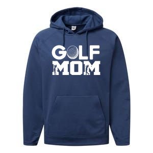 Golf Mom Gift Performance Fleece Hoodie