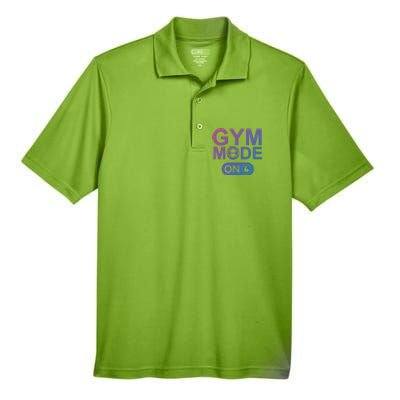 Gym Mode Gift That Says Gym Mode On Beast Gym Mode Gift Men's Origin Performance Piqué Polo