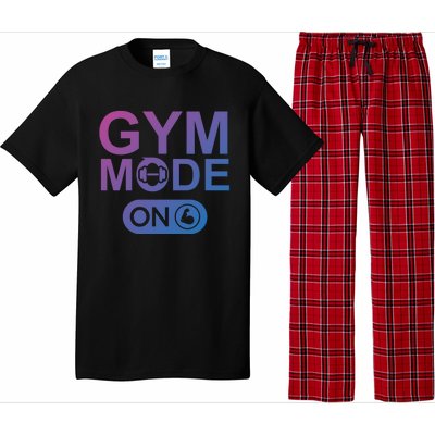 Gym Mode Gift That Says Gym Mode On Beast Gym Mode Gift Pajama Set