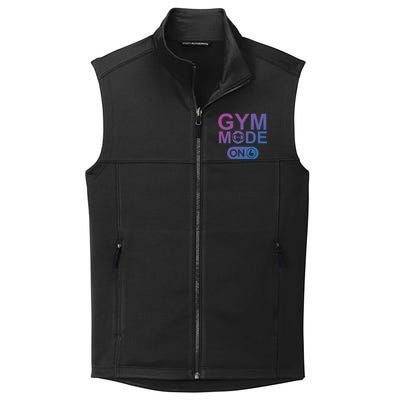 Gym Mode Gift That Says Gym Mode On Beast Gym Mode Gift Collective Smooth Fleece Vest