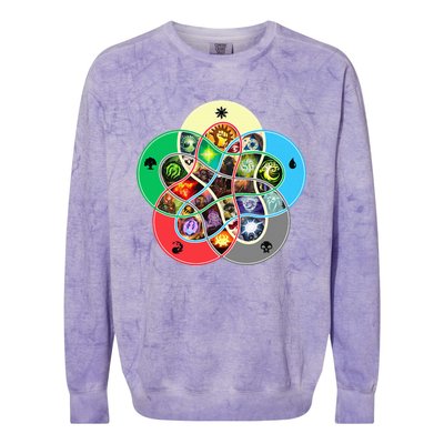 Gathering Magic Guild For Magic Lover Colorblast Crewneck Sweatshirt