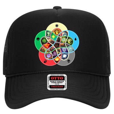 Gathering Magic Guild For Magic Lover High Crown Mesh Back Trucker Hat