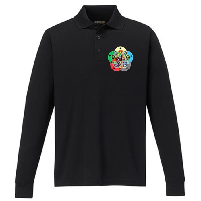 Gathering Magic Guild For Magic Lover Performance Long Sleeve Polo