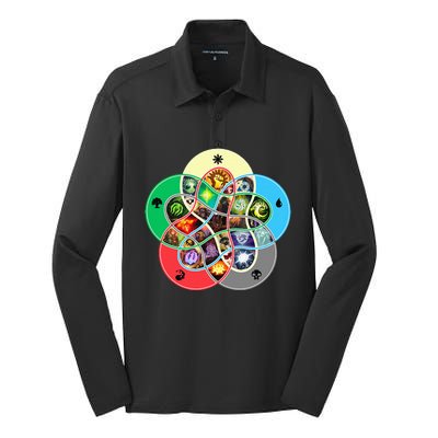 Gathering Magic Guild For Magic Lover Silk Touch Performance Long Sleeve Polo