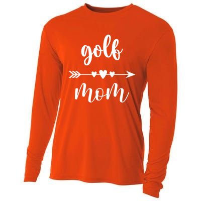 Golf Mom Golfer Golf Lovers Gift Funny Golfing Mom Gift Cooling Performance Long Sleeve Crew