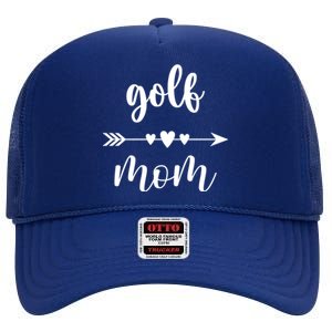 Golf Mom Golfer Golf Lovers Gift Funny Golfing Mom Gift High Crown Mesh Back Trucker Hat