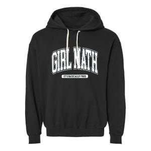 Girl Math Garment-Dyed Fleece Hoodie