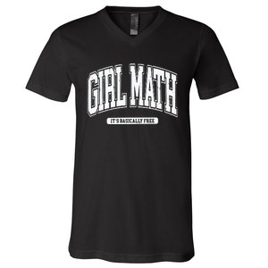 Girl Math V-Neck T-Shirt