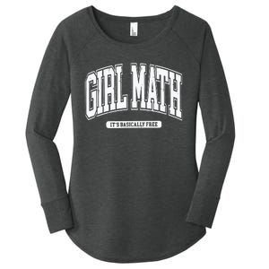 Girl Math Women's Perfect Tri Tunic Long Sleeve Shirt