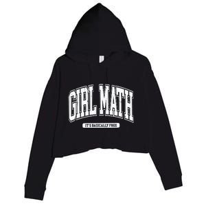 Girl Math Crop Fleece Hoodie