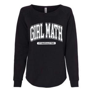 Girl Math Womens California Wash Sweatshirt