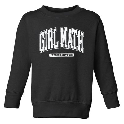 Girl Math Toddler Sweatshirt