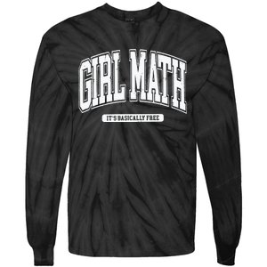 Girl Math Tie-Dye Long Sleeve Shirt