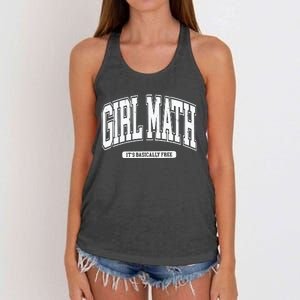 Girl Math Women's Knotted Racerback Tank