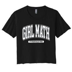 Girl Math Women's Crop Top Tee