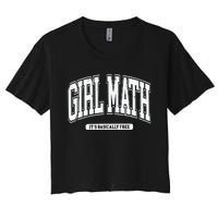 Girl Math Women's Crop Top Tee