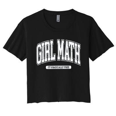 Girl Math Women's Crop Top Tee