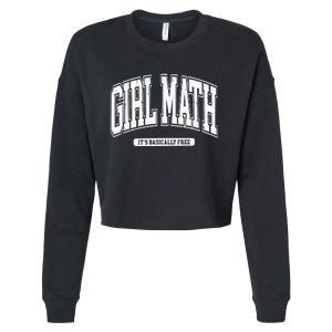 Girl Math Cropped Pullover Crew