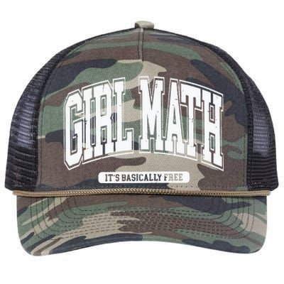 Girl Math Retro Rope Trucker Hat Cap