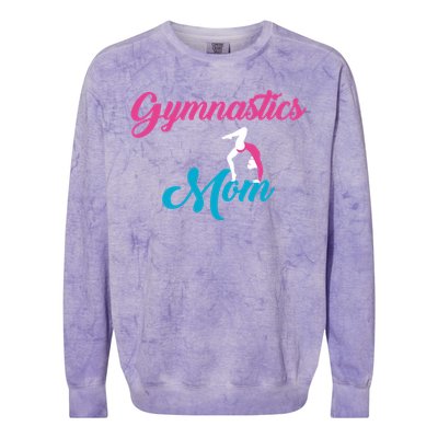 Gymnastics Mom Gift Mom Support Gift Gymnast Gift Cool Gift Colorblast Crewneck Sweatshirt