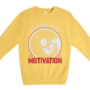 Gym Motivation Graphic Premium Crewneck Sweatshirt