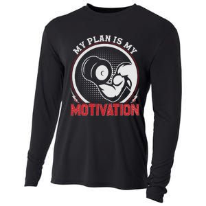 Gym Motivation Graphic Cooling Performance Long Sleeve Crew