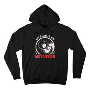 Gym Motivation Graphic Tall Hoodie