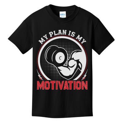 Gym Motivation Graphic Kids T-Shirt