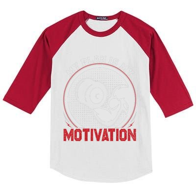 Gym Motivation Graphic Kids Colorblock Raglan Jersey