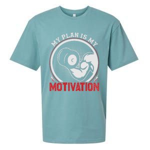 Gym Motivation Graphic Sueded Cloud Jersey T-Shirt