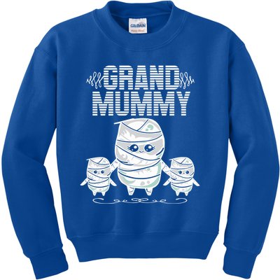 Grand Mummy Grandma Halloween Costume Funny Nana Spooky Cute Gift Kids Sweatshirt