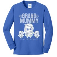 Grand Mummy Grandma Halloween Costume Funny Nana Spooky Cute Gift Kids Long Sleeve Shirt