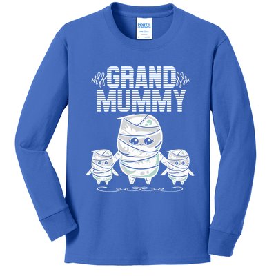 Grand Mummy Grandma Halloween Costume Funny Nana Spooky Cute Gift Kids Long Sleeve Shirt