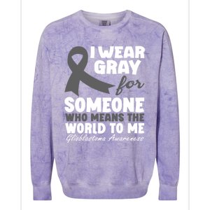 Glioblastoma Multiforme Gbm Advocate Astrocytoma Brain Tumor Gift Colorblast Crewneck Sweatshirt