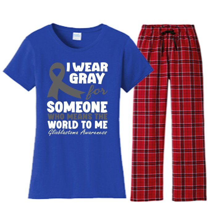 Glioblastoma Multiforme Gbm Advocate Astrocytoma Brain Tumor Gift Women's Flannel Pajama Set