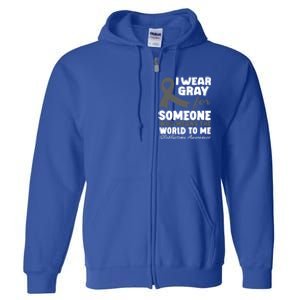 Glioblastoma Multiforme Gbm Advocate Astrocytoma Brain Tumor Gift Full Zip Hoodie