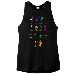 Greek Mythology Gods Gods Of Greece Ladies PosiCharge Tri-Blend Wicking Tank