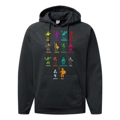 Greek Mythology Gods Gods Of Greece Performance Fleece Hoodie