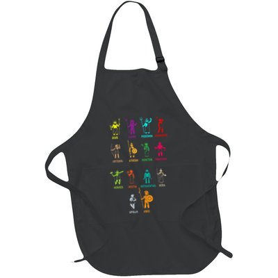 Greek Mythology Gods Gods Of Greece Full-Length Apron With Pockets