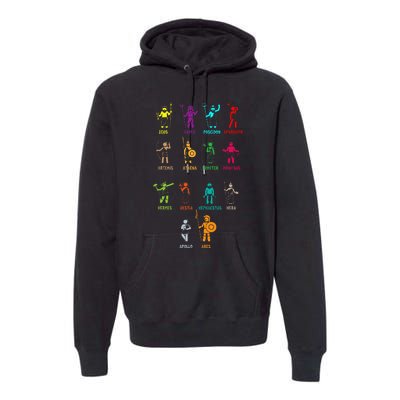 Greek Mythology Gods Gods Of Greece Premium Hoodie