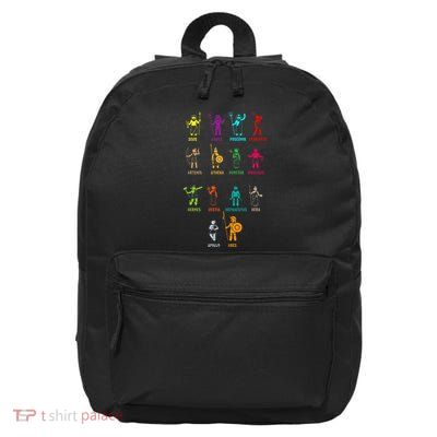 Greek Mythology Gods Gods Of Greece 16 in Basic Backpack