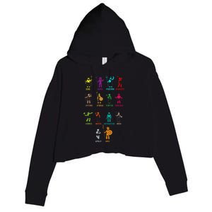 Greek Mythology Gods Gods Of Greece Crop Fleece Hoodie